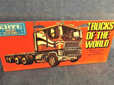TRUCK of the WORLD - FORD CL-9000 FLATBED w/  FORD TW-20 TRACTORS - NEW in BOX
