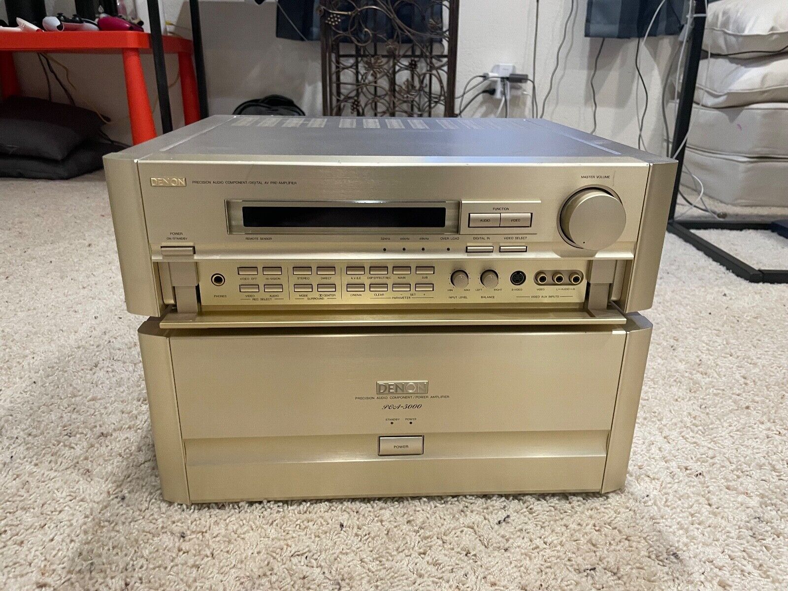 Denon AVP-5000 and Denon POA-5000 Receivers selling as a Denon AVP-5000 and Denon POA-5000 Receivers selling as a