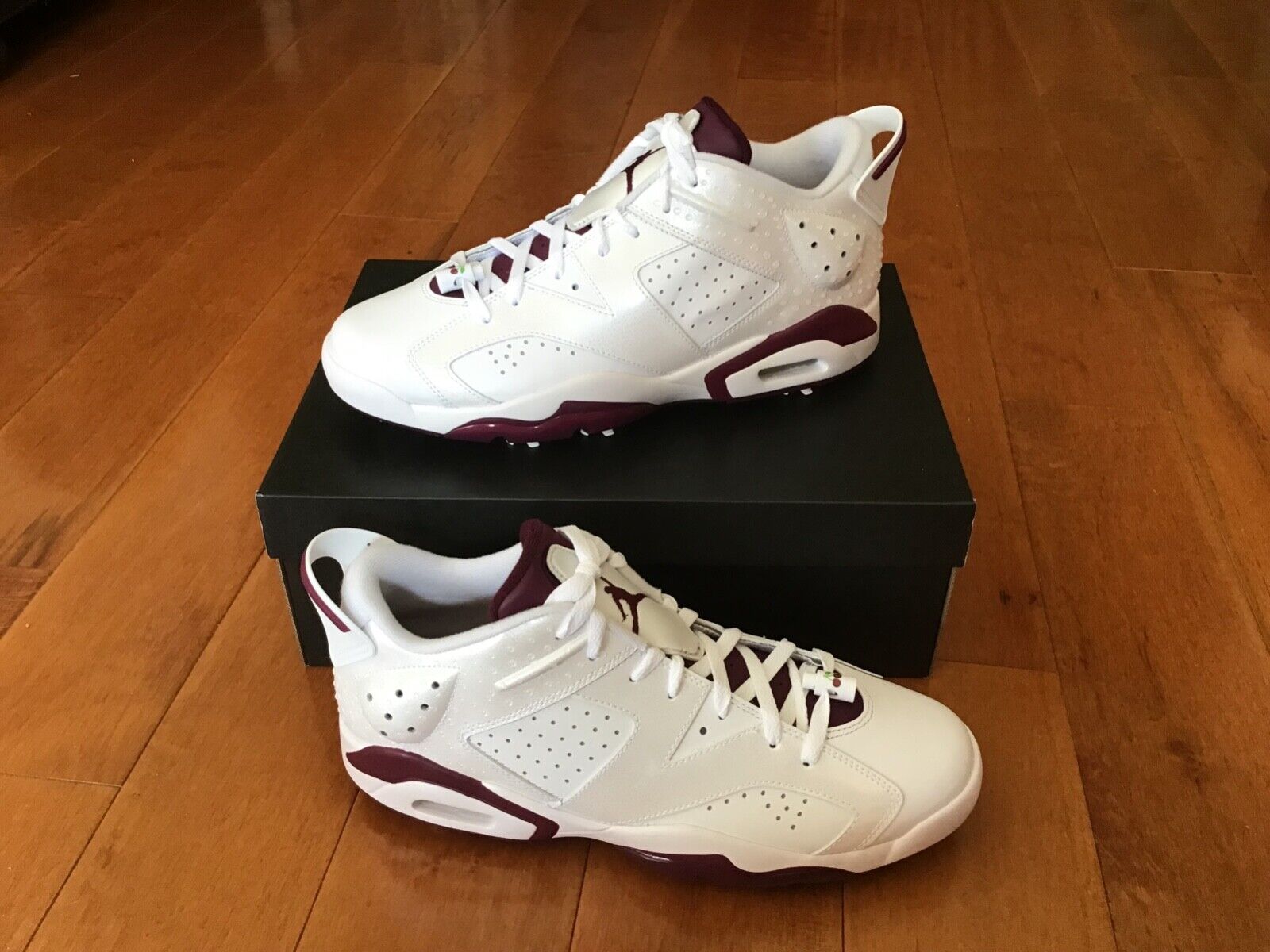 Nike Air Jordan 6 Retro Low G NRG Bordeaux Golf Cleats Nike Air Jordan 6 Retro Low G NRG Bordeaux Golf Cleats