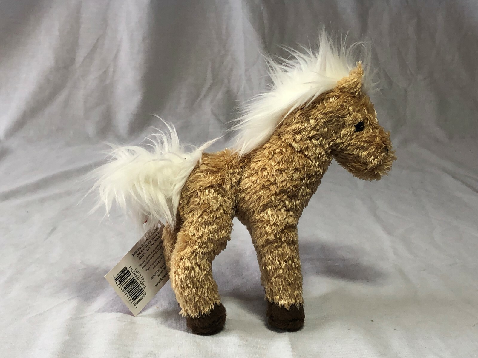 Raj Palomino Horse Lil' Nugget by Douglas Cuddle Toys, about 6/12