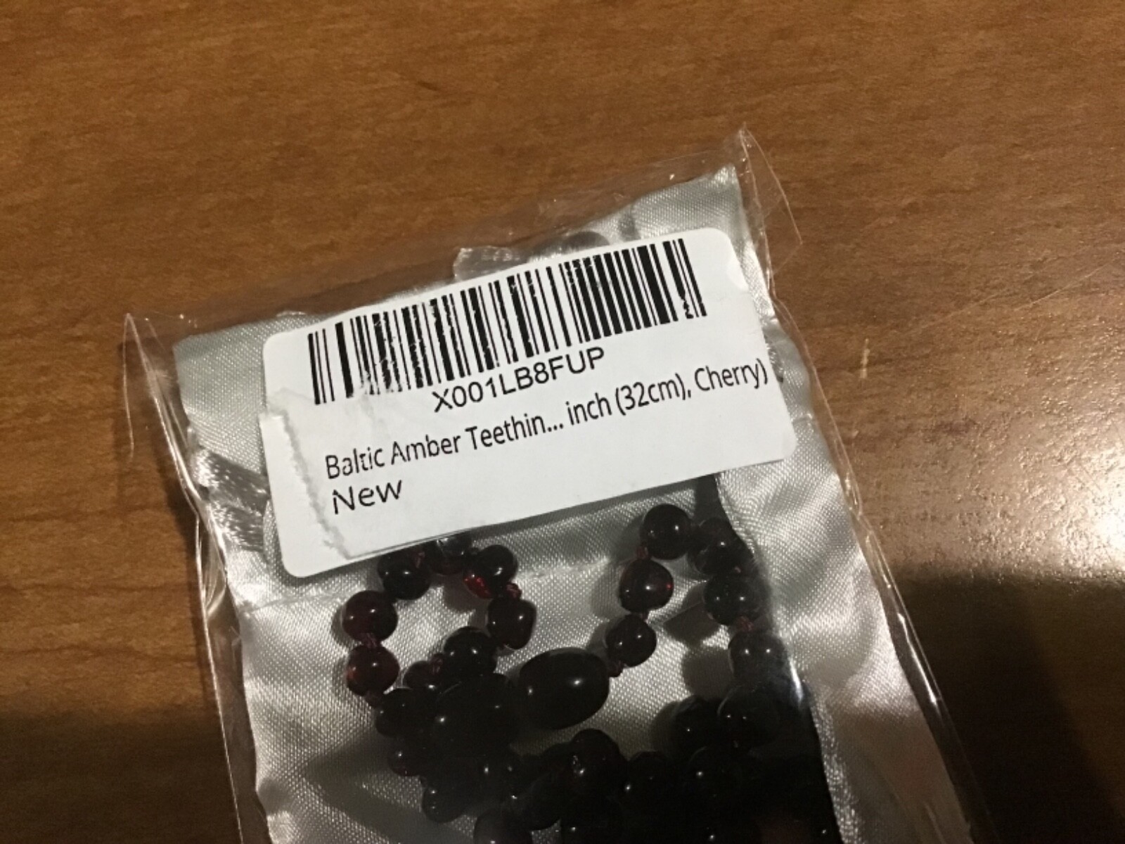 Baltic Amber Teething Necklace for Baby - Unisex- Cherry