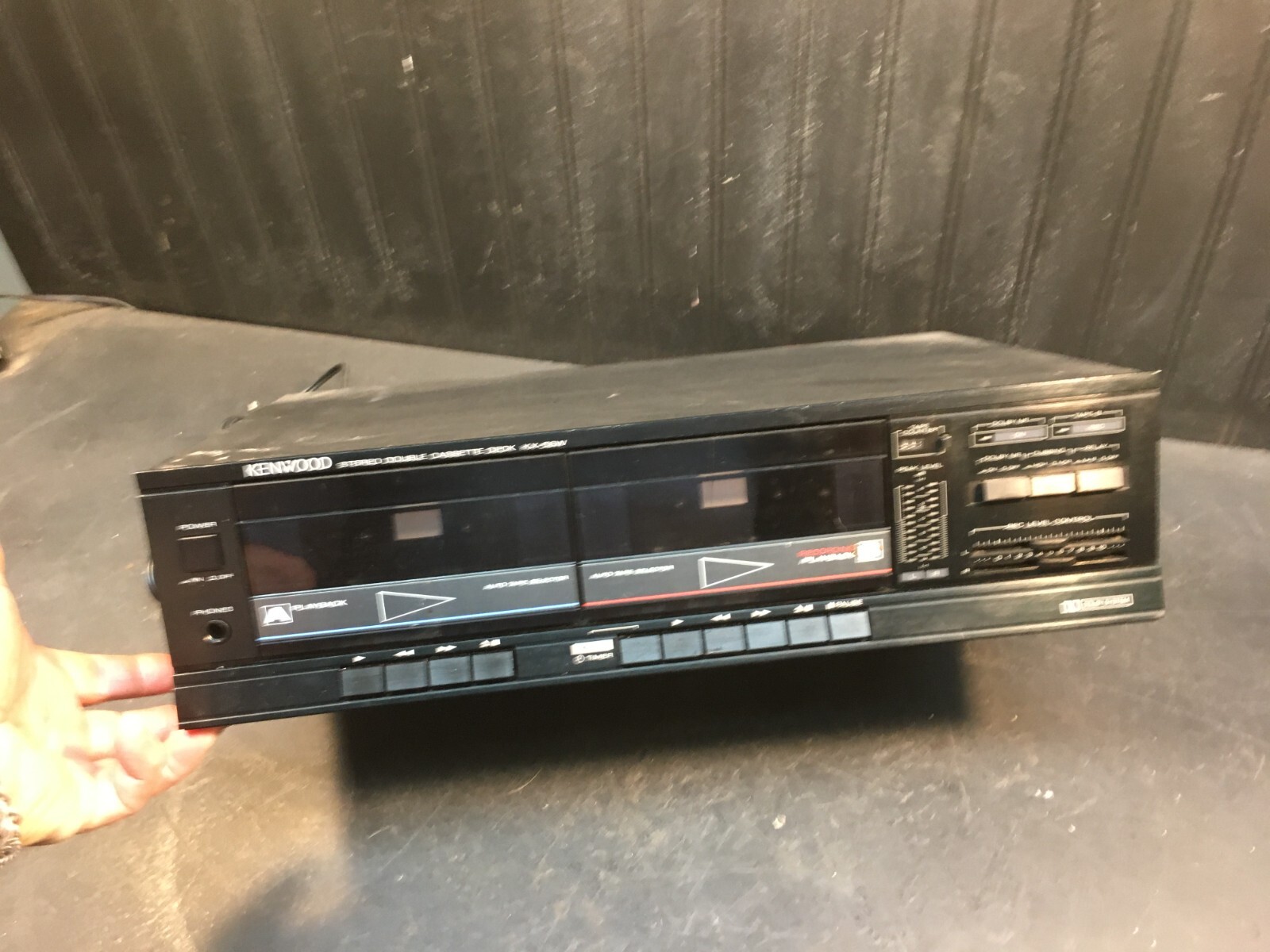 KENWOOD X-93 - Stéréo Double Auto Inversé Cassette Deck EUR 61,23 - FR