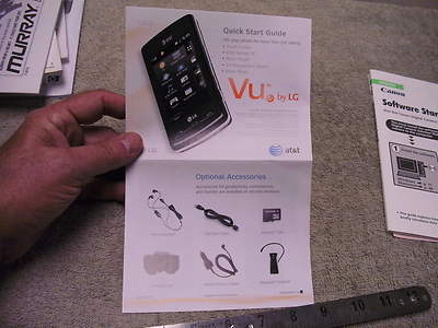  Vu by LG Quick Start Guide, for Vu cell Phones