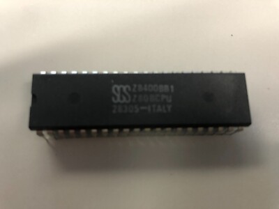 SGS Z8400BB1 Z80B CPU chip 40-pin IC 28305 Italy