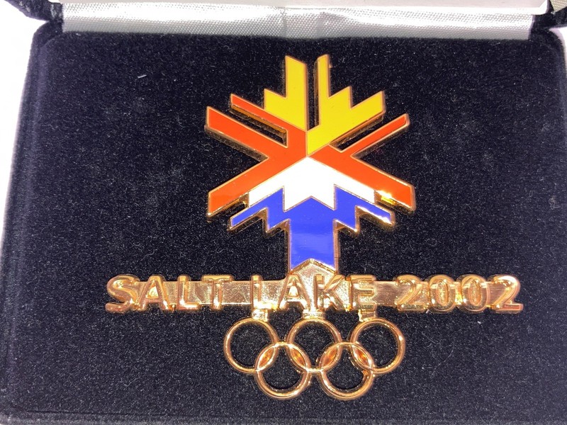 PIN 2002 Salt Lake City Olympics 2002 Large Logo With COA