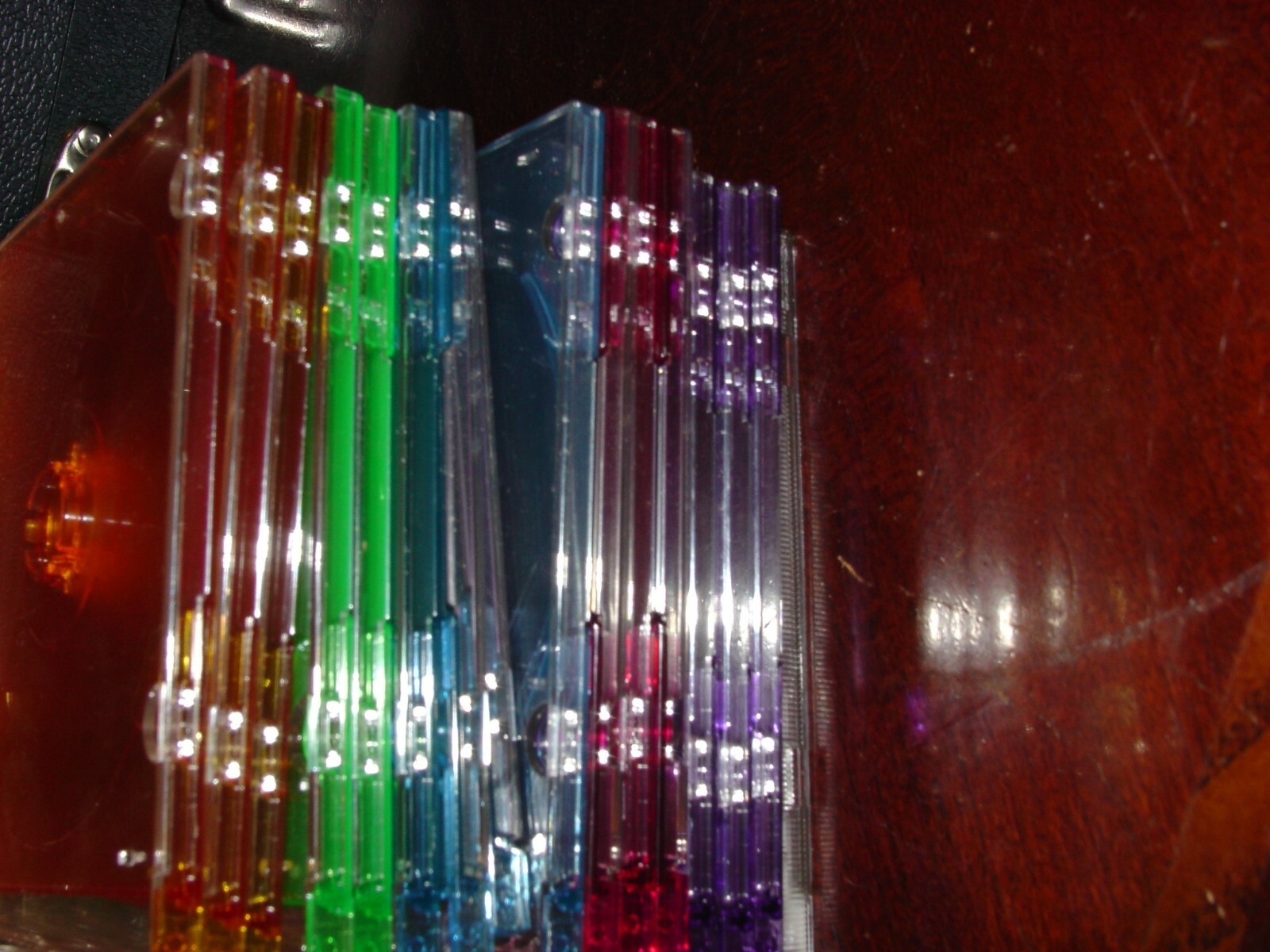 Lot of 17 empty slim MINI disc jewel cases FREE SHIPPING - used