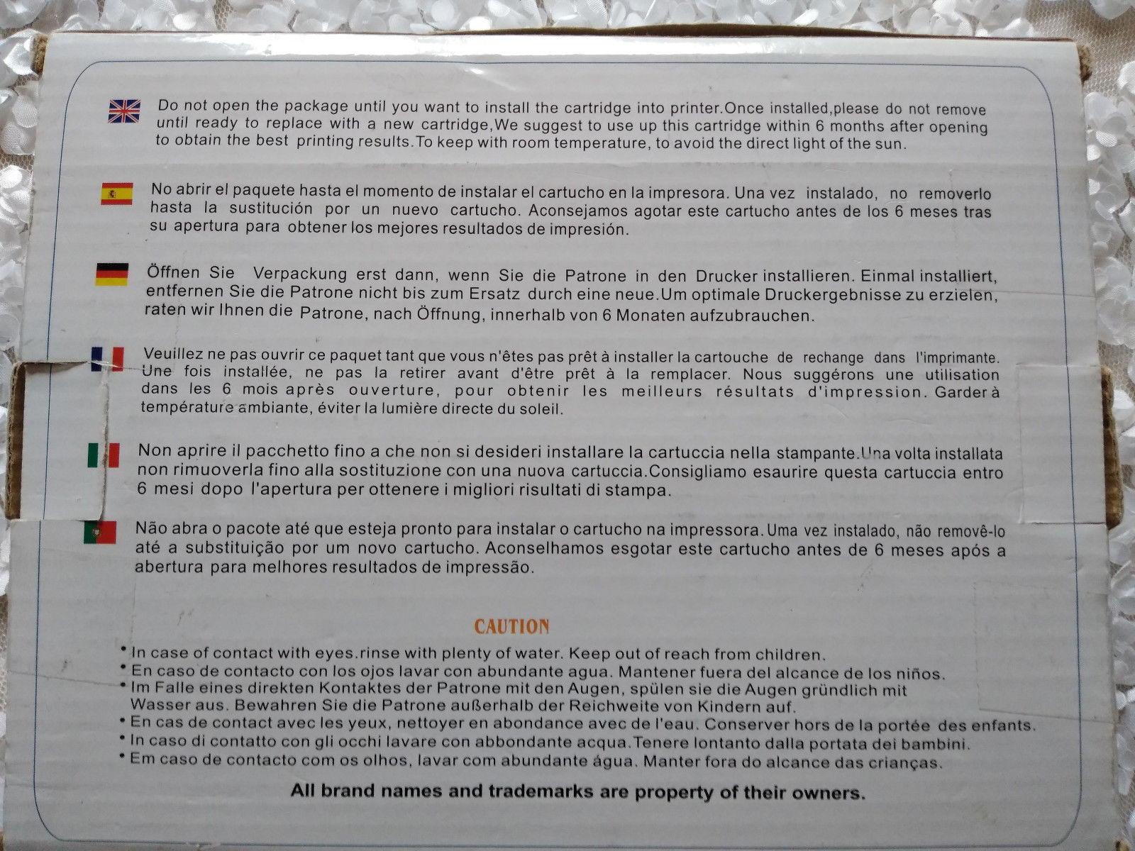 Generic 7 Ink Cartridges CA-220-BK BLACK for Canon PIXMA Printer Open Box