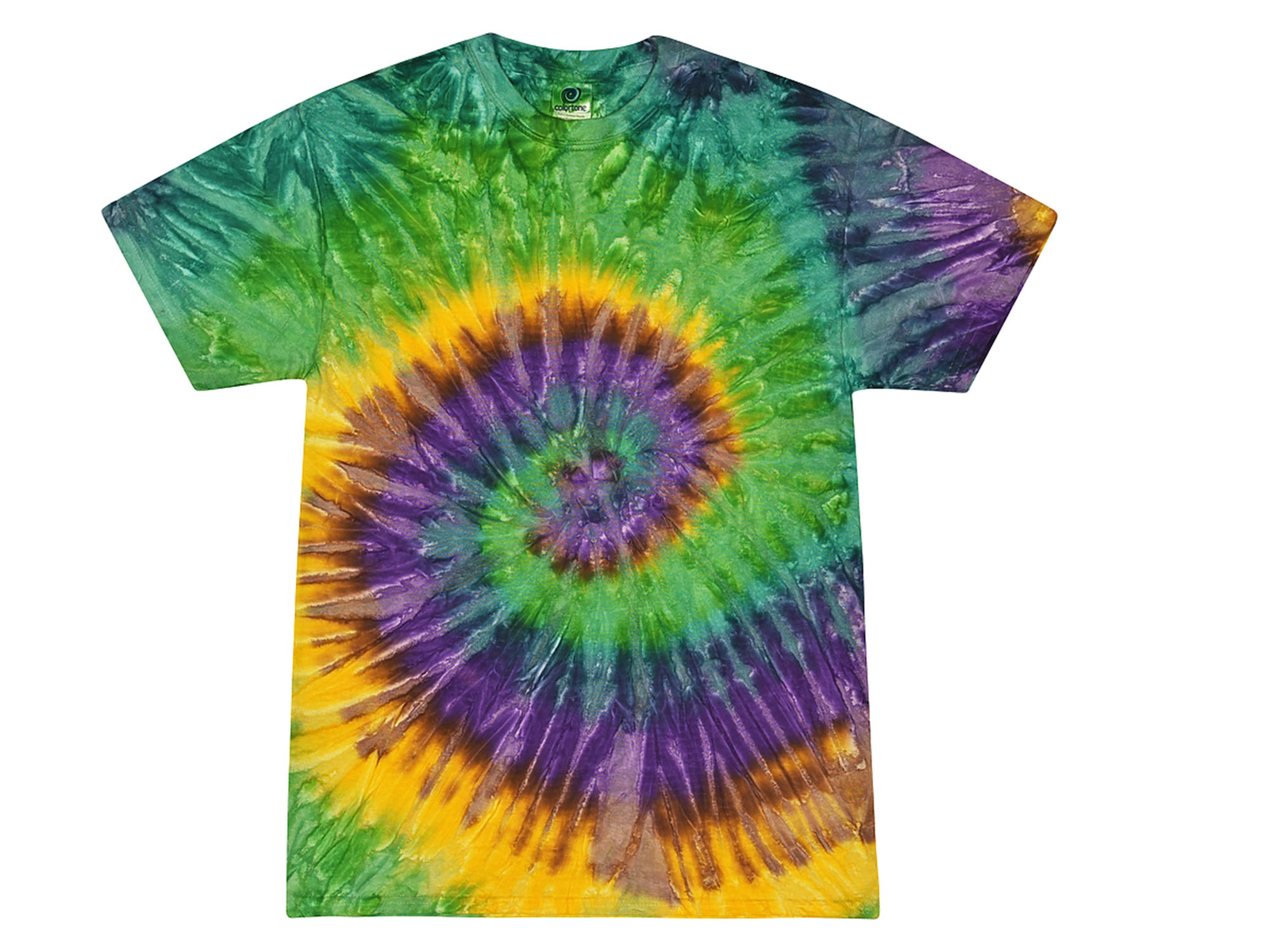 Multi-Color Tie Dye T-Shirts,  Kids & Adults Short Sleeve Cotton Colortone 