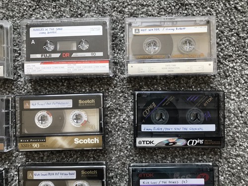 20 Used Audio Cassette Tapes, Sold As Blanks with Pre-recorded Content