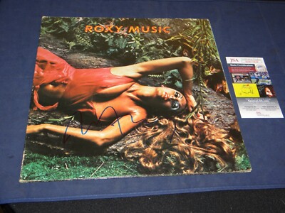 ROXY MUSIC (ORIGINAL SINGER BRYAN FERRY) Signed Autographed Record Cover JSA COA