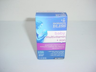 Mommys Bliss Baby Multivitamin + Iron, Ages 2 Months Exp 06/2025