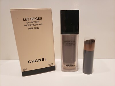 Chanel ~ Les Beiges ~ Eau De Teint Water Fresh Tint W/ Brush ~ Deep Plus ~ 1 oz