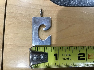 Rare MCM Sterling Silver Vtg LEONORE DOSKOW Modernist Pendant 