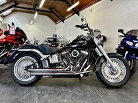 2006 HARLEY DAVIDSON SOFTAIL FLSTF FAT BOY BLACK - LOVLEY LOW MILE BIKE 