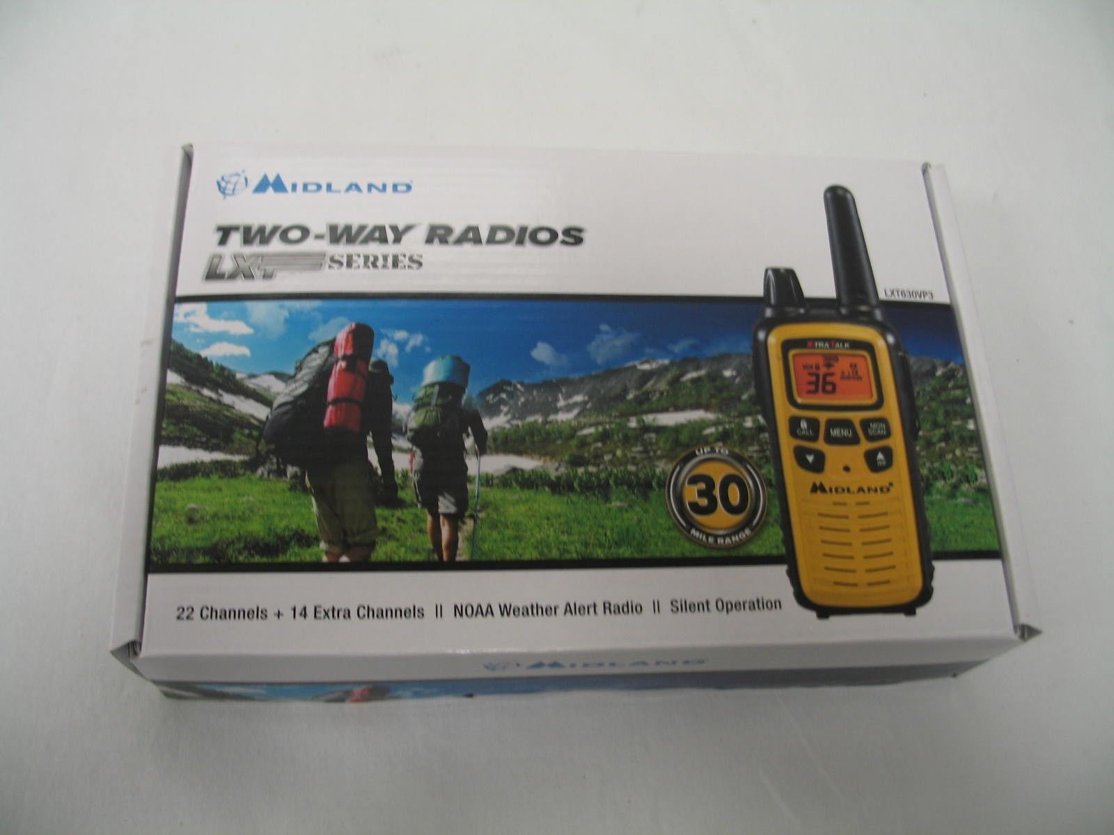 Midland LXT630VP3 36 Channel FRS Two-Way Radio Up to 30 Mile Range Walkie Talkie