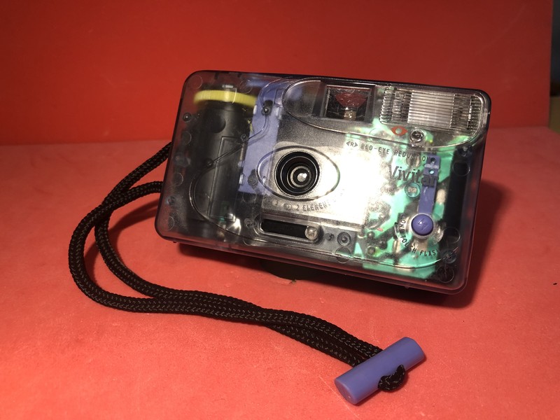 Focus Free Manual Advance - Flash -Wa / 35mm  / Vivitar Ez 35 Colors / Tested