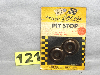 K&B MODEL RAMA 1/24TH SCALE #402 1 1/8  SLOT CAR TIRES NEW 1960'S