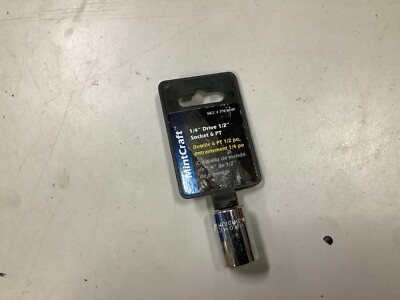 MINTCRAFT 6-Point SHALLOW Socket 1/4'' Drive x 1/2''