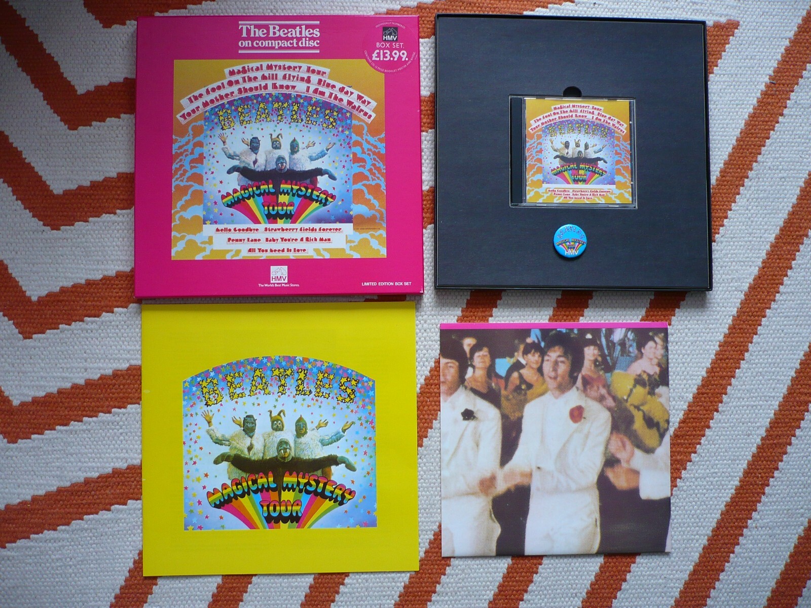 BEATLES★Magical Mystery Tour UK 2 Box EM The Beatles Magical Mystery Tour 2 x vinyl EP 45 RPM