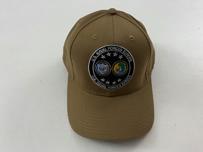U.S.NAVAL FORCES EUROPE  The Corps BEIGE Baseball Cap One Size