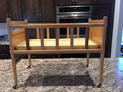 1950's wooden doll crib