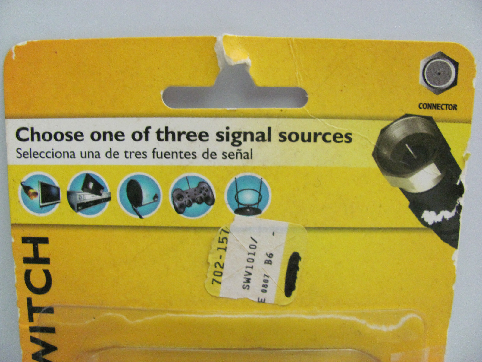 Philips Magnavox 3WY Coax Cable Switcher 3 Way Switch SWV1010/17 Coaxial 32072