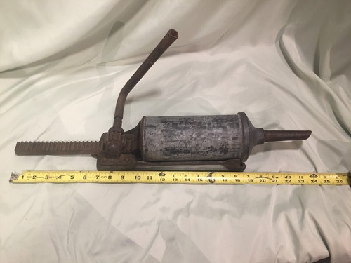 Vtg Sausage Stuffer Hand Crank Wall Mount