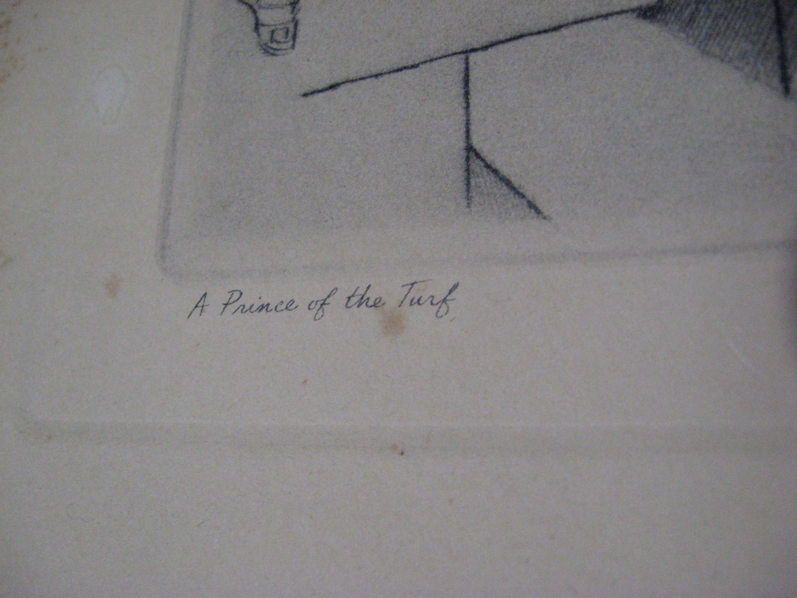 VTG Horse Racing Thoroughbred Filly REGRET RH Polenske Prince of the Turf print