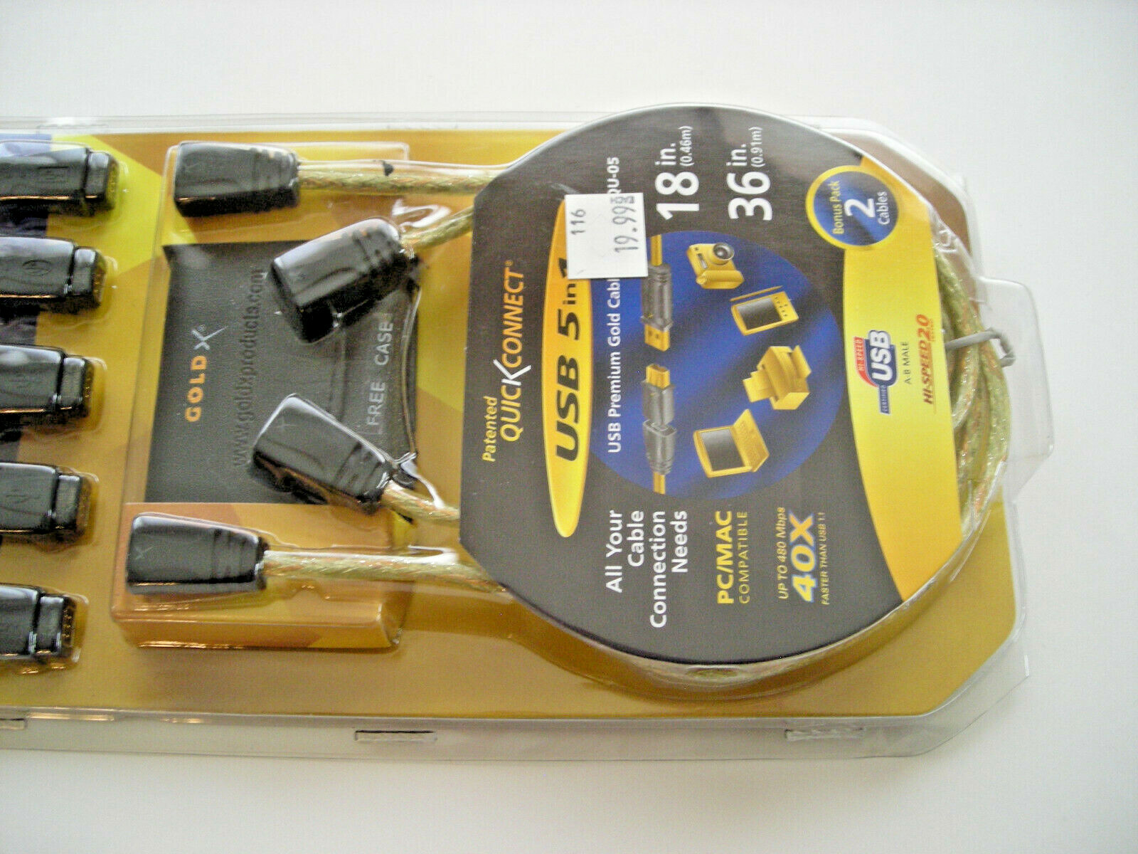 JDI TECH Goldx 5 in 1 USB 2.0 Bonus Pack (GXQU-05)