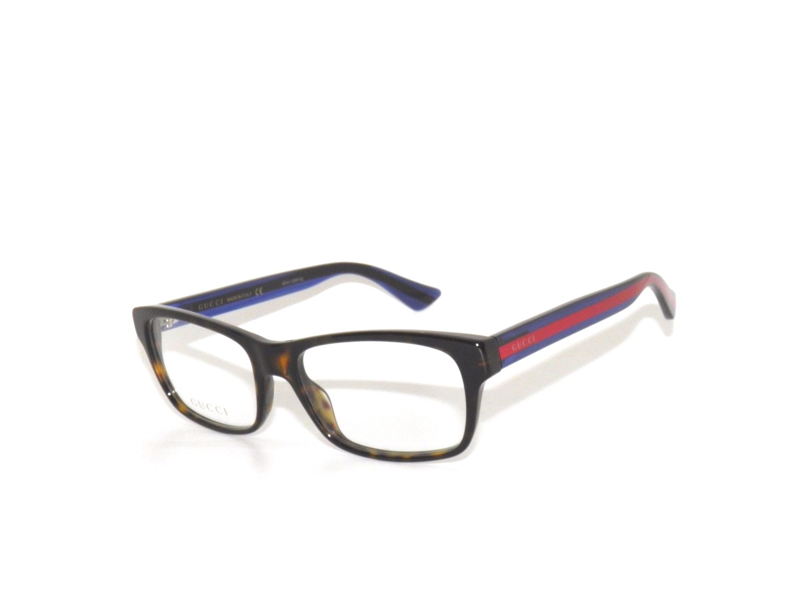 Gucci 0006O 007 55 Avana Blue Crystal Eyeglasses GG0006o | eBay