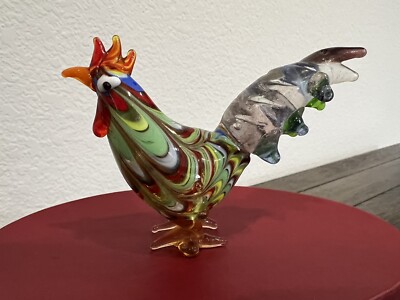 Fitz And Floyd 2003 Glass Menagerie ROOSTER With Original Box