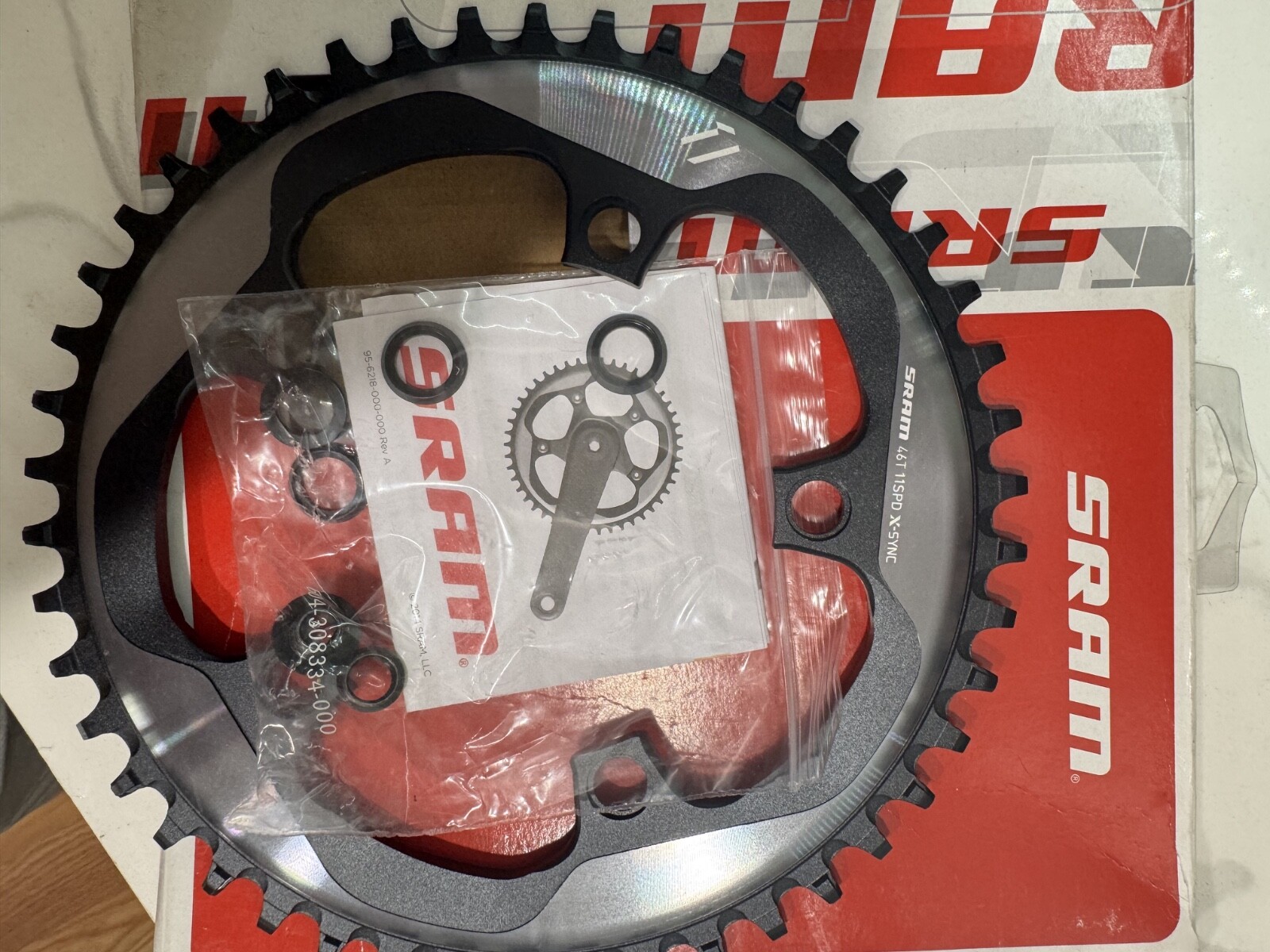 ￥16839スラム SRAM 46T X-SYNC　107 Amazon.com : SRAM 36 Tooth 107mm BCD x 4-Bolt 1x12-Speed X
