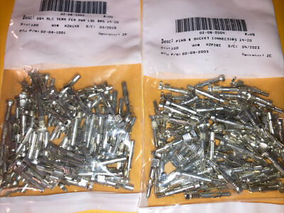 Molex 02-08-1002 + 02-08-2004 connector pins        20-14 awg   100 pcs. of Each