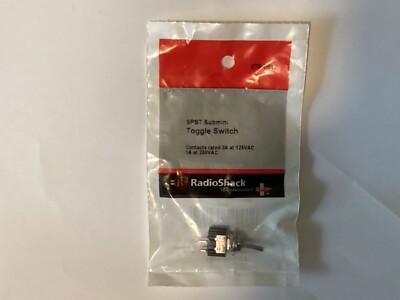 Radio Shack SPST Submini Toggle Switch 275-0612