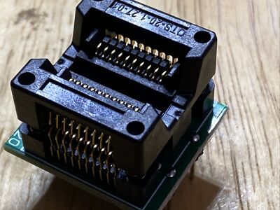 SOP20/SOIC20 (200mil Width/1.27mm Pitch) to DIP20 Solder-Free ZIF Adpter US SHIP