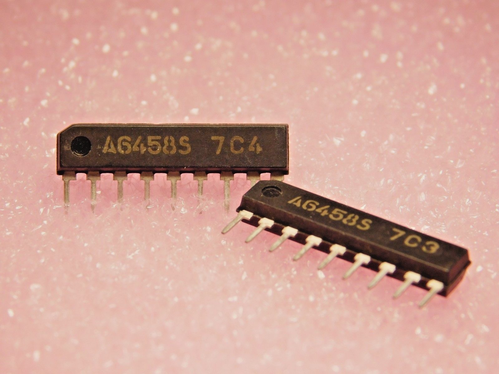 LA6458S / A6458S / COMPARABLE TO ECG1529, NTE1529 / IC / SIP / 2