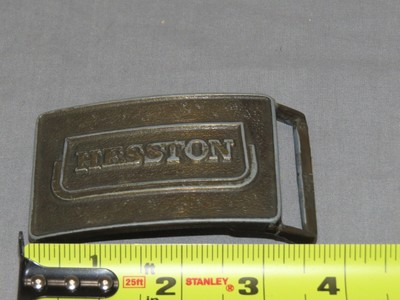 Vintage 1974 Hesston National Finals Rodeo Belt Buckle Brass ORIGINAL Rare!