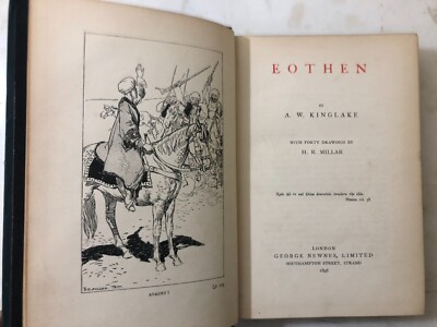 Antico Libro Eothen Alexander William Kinglake 1898 Illustrato