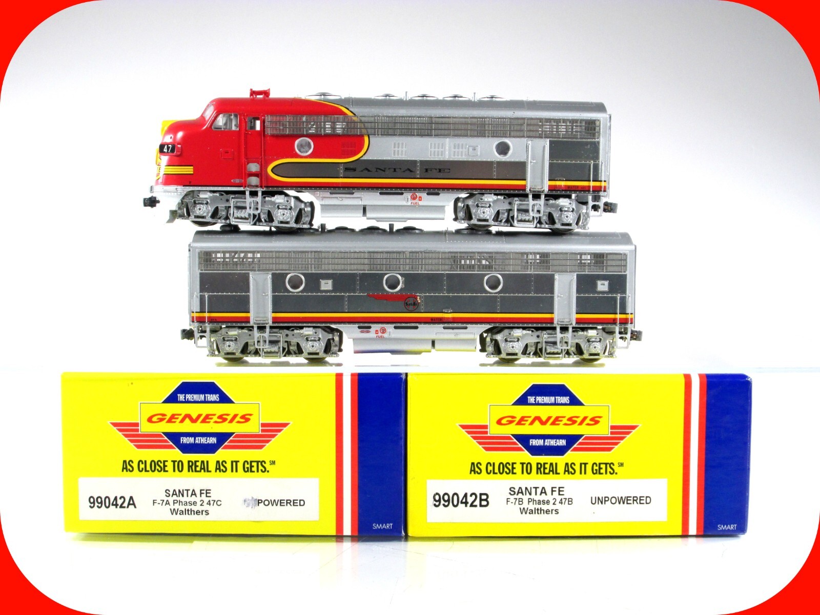 HO Scale ***SANTA FE*** F7A-F7B Locomotives #47 -- Athearn HO Scale ***SANTA FE*** F7A-F7B Locomotives #47 -- Athearn