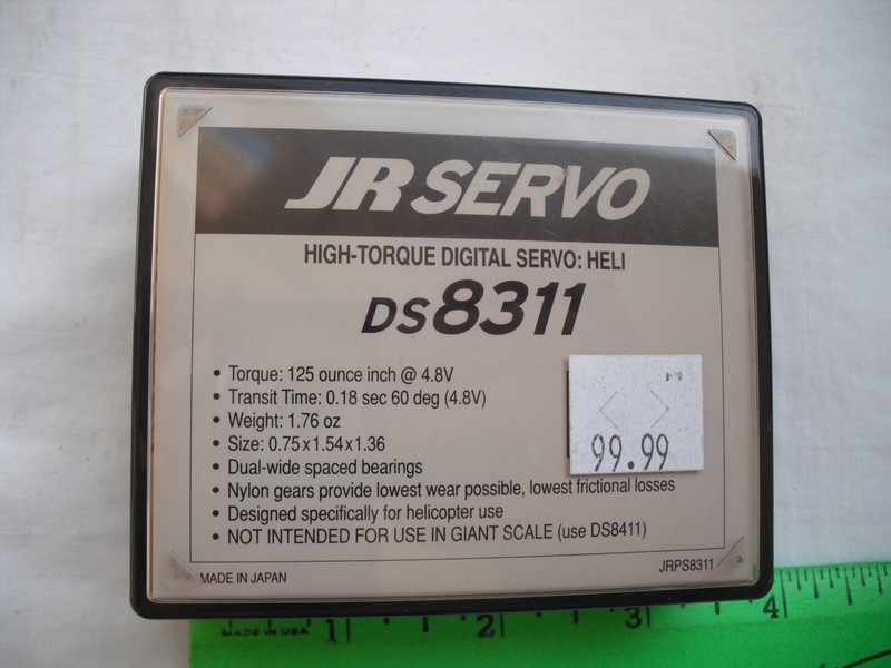 JR DS8311 High-Torque Digital Servo, Heli, JRPS8311, Horizon Hobby,RC R/C Copter