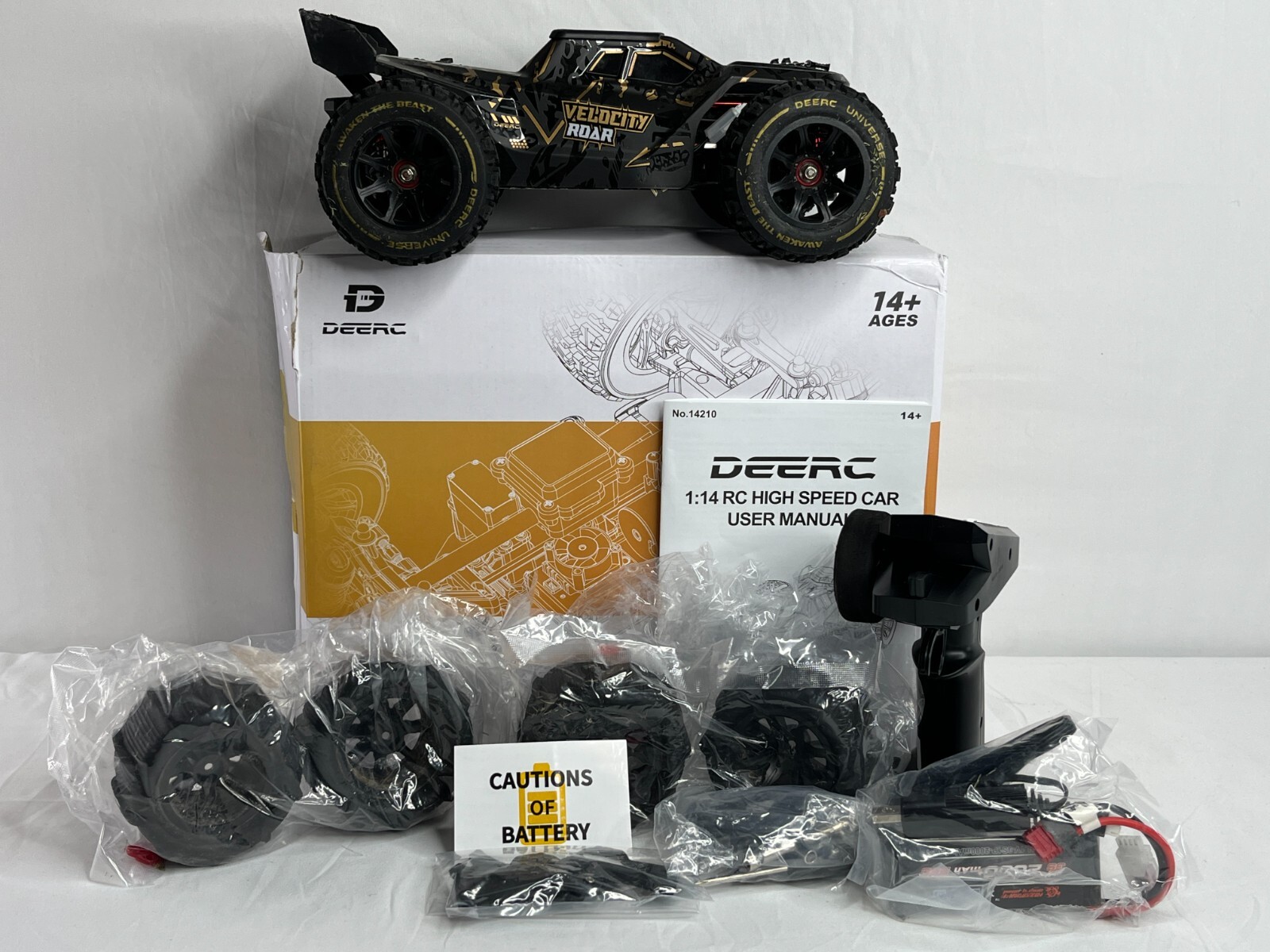 DEERC 14210 1/14 RCカー 76km/h Amazon.com: DEERC 1:14 Fast Brushless RC Cars for Adults