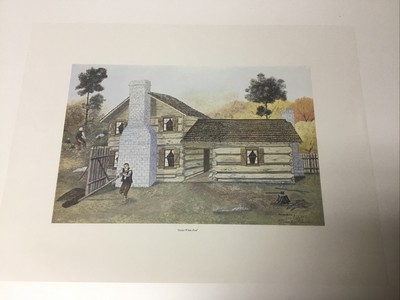 James White Fort Print Signed Alexander Dumas Knoxville, Tennessee