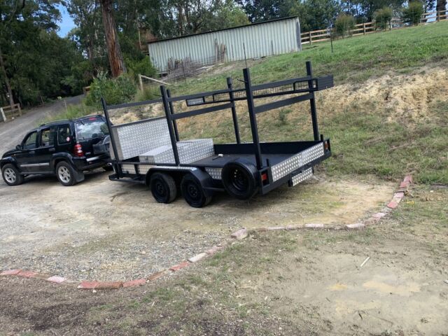 Trailer concreter trade custom concrete car trailer | Trailers