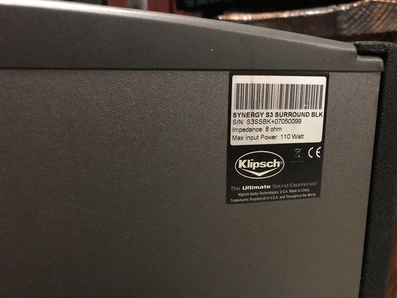 klipsch synergy s3