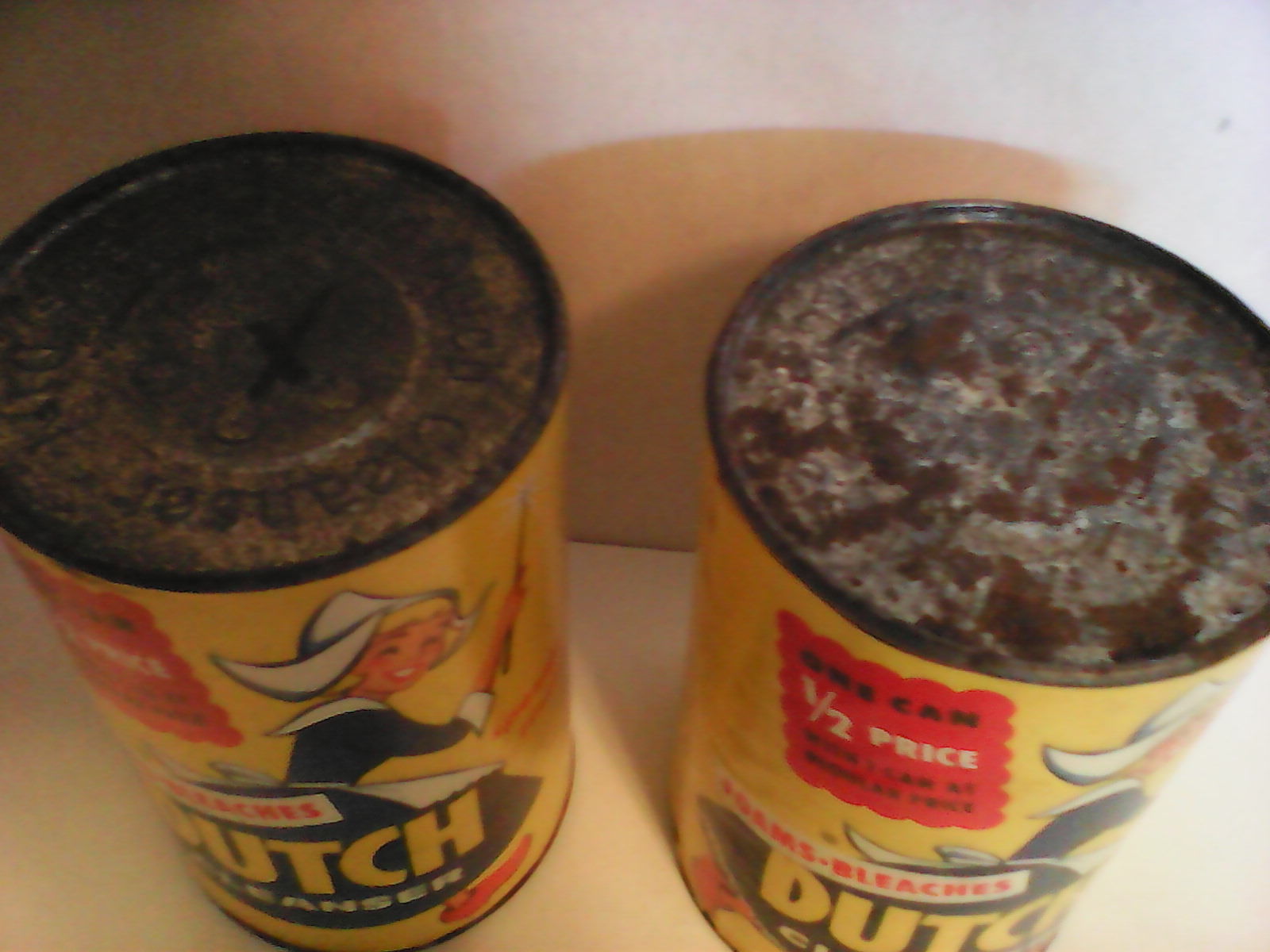 Vintage Dutch Cleanser, 2 cans, unopened, never used