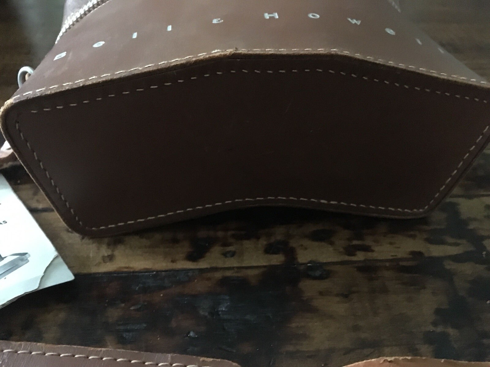 Vintage Leather Camera Bag Bell & Howell Universal Camera Bag Top Grain Cowhide