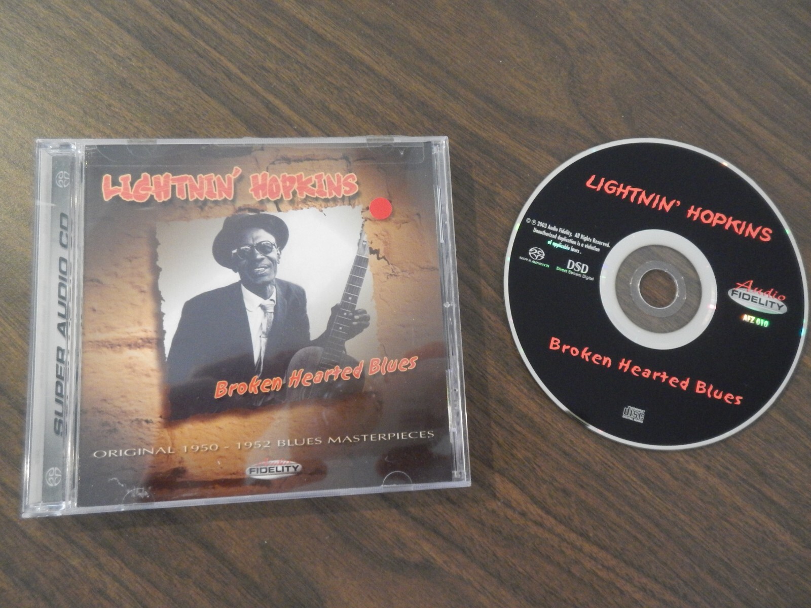 RARE SUPER AUDIO CD LIGHTNIN HOPKINS BROKEN HEARTED BLUES