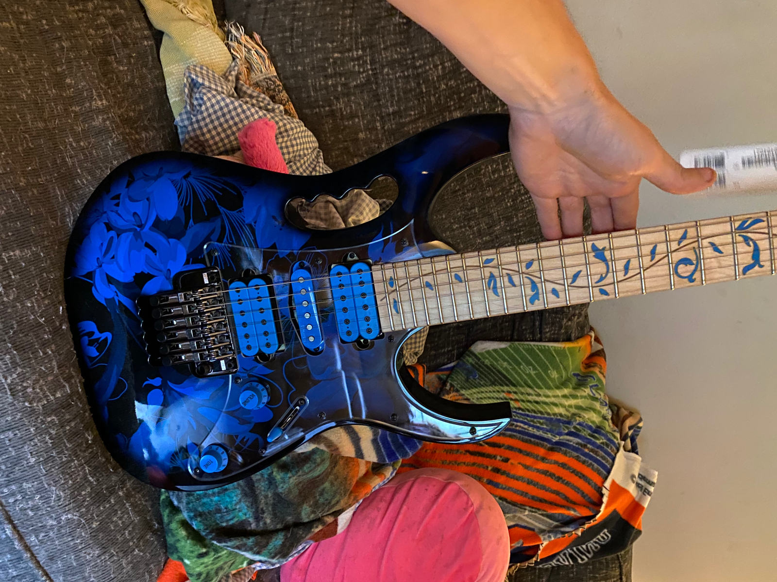 Ibanez JEM77P Steve Vai Signature Electric Guitar Blue Ibanez JEM77P Steve Vai Signature Electric Guitar Blue
