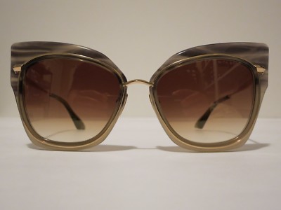 DITA STORMY Smoke Swirl to Cream 14K Gold Optique Glasses Eyewear Sunglass Shade