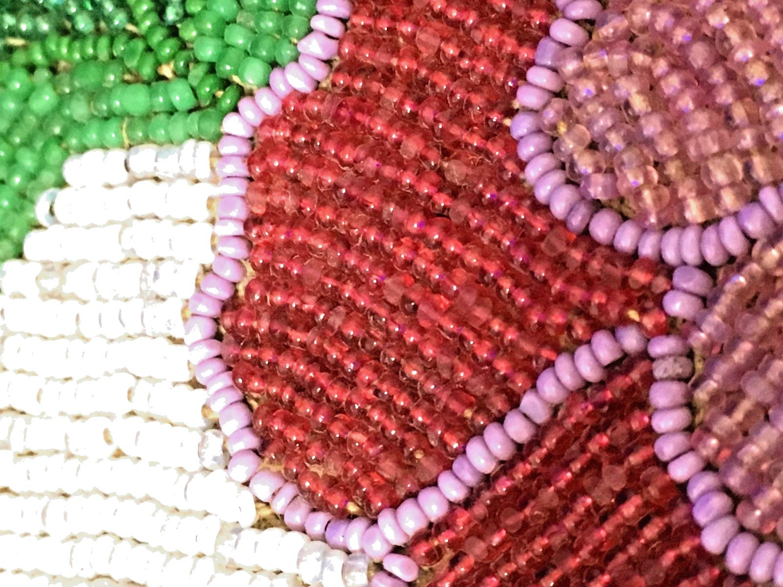 indian beaded bag, very old,